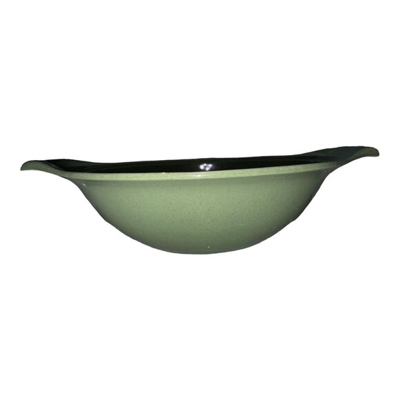 Russell Wright Green 9.25" Vintage Serving Bowl Large Mid-Century Modern Ceramic - Picture 3 of 7